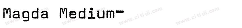 Magda Medium字体转换